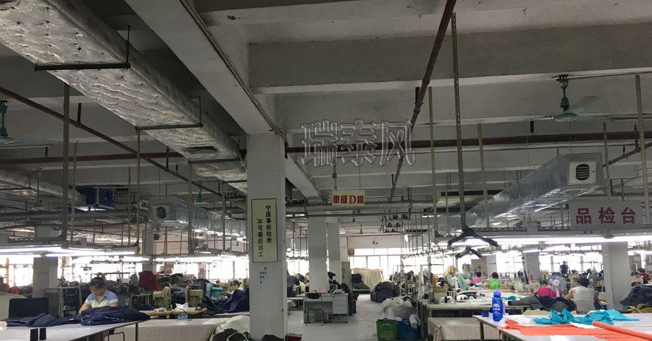 服裝、制衣、皮革廠降溫方案